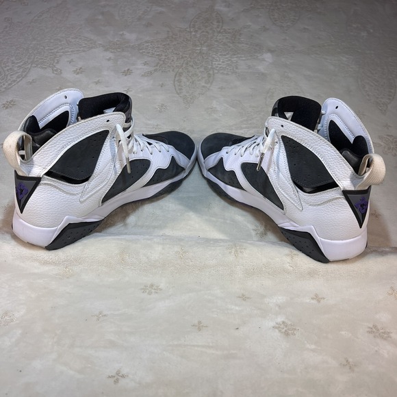 2921 Nike Air Jordan 7 Retro Shoes (White/ Varsity Purple) US 11.5 CU9307-100 main image 7